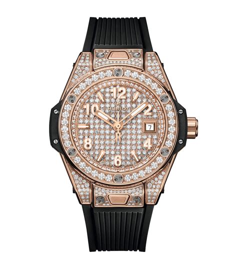 hublot full gold diamond watch|hublot big bang diamond bezel.